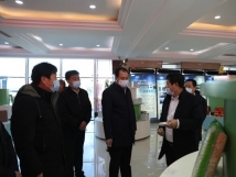 12月13日，市委書記王賀民蒞臨亞歐公司指導